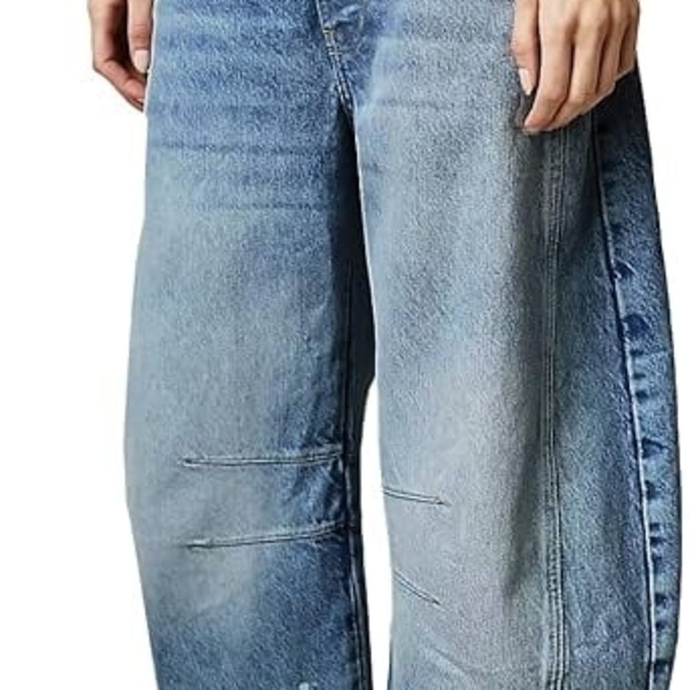 Men's Style Light Blue Washed Denim Jeans